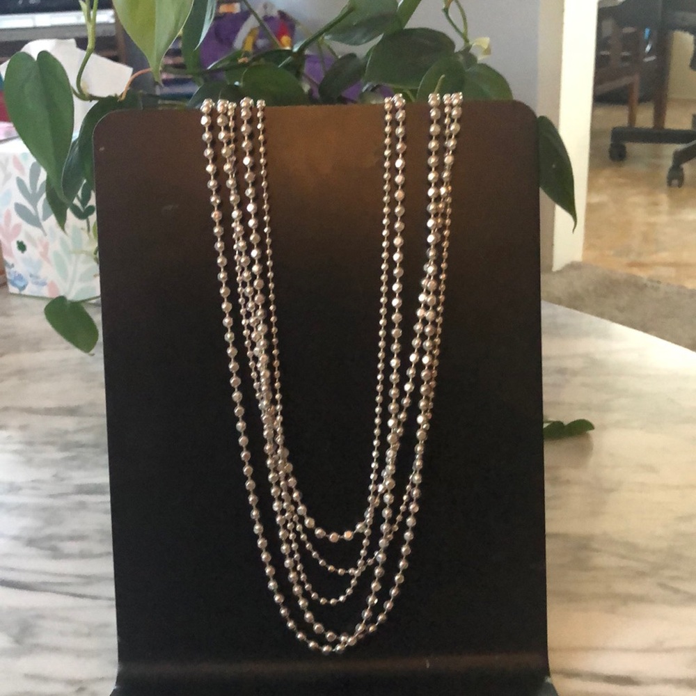 Silver Beaded Chain